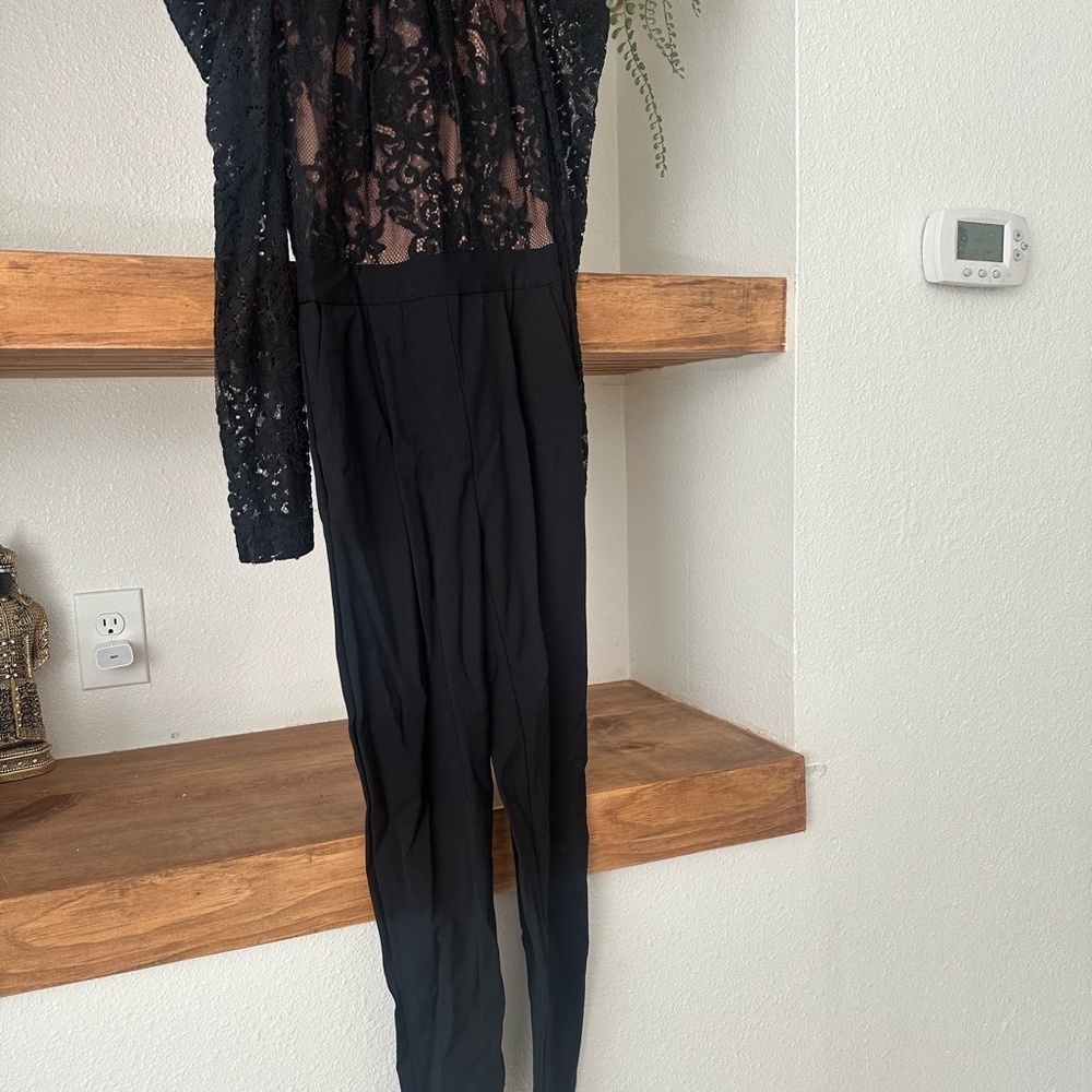MICHAEL Michael Kors Black Lace Jumpsuit